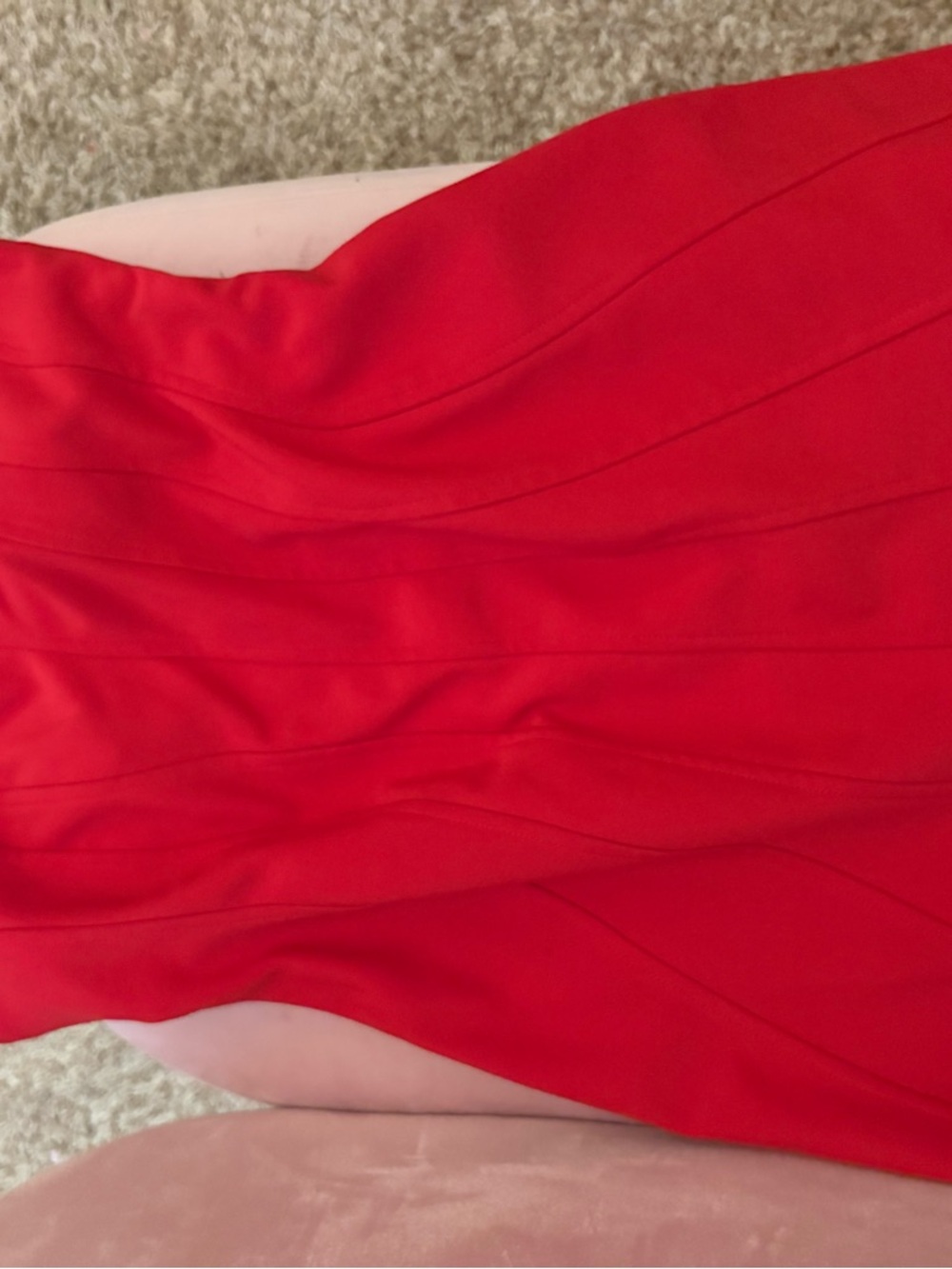 Zara Strapless Red Mini Dress - Picture 2 of 3